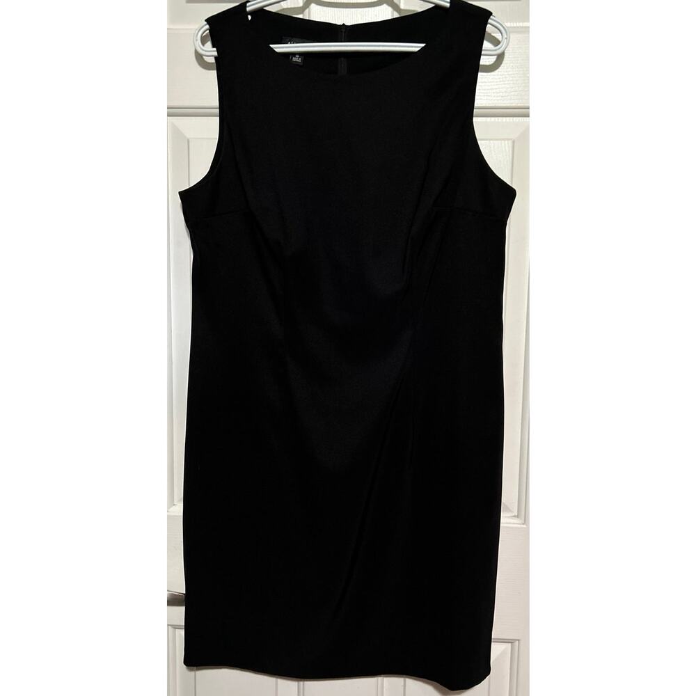 Alyx Women's Black Sleeveless Body-Con Midi Zip‎ Up Dress Size 16
